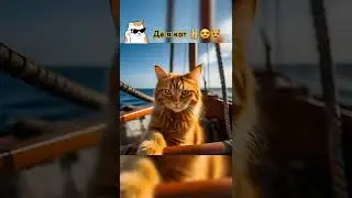 Рыжий кот отправился в путешествие 💖👍🙂 #нейросеть #shorts #cat