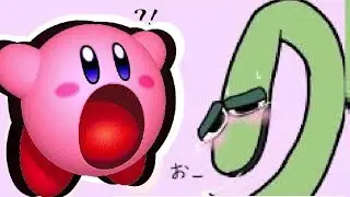 Kirby inhales Alphabet Lore but I drew them