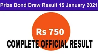 Result of Bond 750 Hyderabad | Today Result of Bond 750 | Prize Bond Result Bond 750
