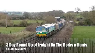 3 Day Round Up of Freight On The Berks & Hants Line 5th - 7th March 2025 - 4K