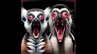 Spicy burrito eating challenge. Episode 2. Penguin and lemur