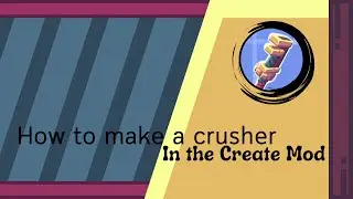 How to make a automatic crusher in the Minecraft Create Mod
