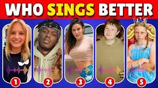 Who Sings Better | Guess Youtuber By Songs | Like Nastya, Payton Delu, KSI, Royalty Family