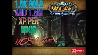 HOS fastest solo boost 1.2k gold/h``1.5M XP/h`` Warrior 3rd view