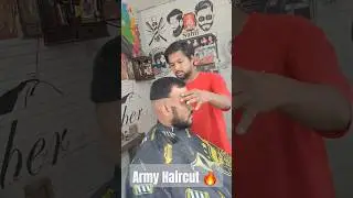 Army Haircut 🔥 #army #haircut #military #fouji #armylover #shorts #tutorial #barber