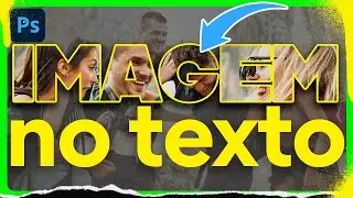 Como Colocar uma Imagem Dentro de um Texto no Photoshop | Tutorial Passo a Passo
