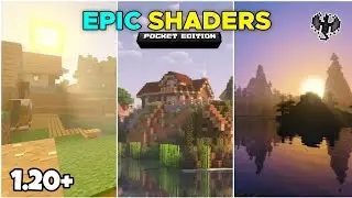 Top 3 Best Shaders For Minecraft PE 1.20 || Render Dragon Shaders For MCPE