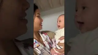Four months old baby girl try to sing an opera song like her mom❤️❤️အော်ပရာသီချင်းလိုက်ဆိုတဲ့ကီရာ
