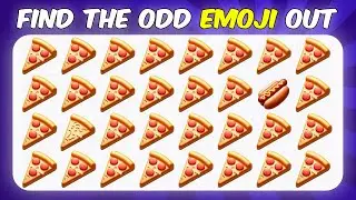 Find The Odd Emoji Out! | Easy, Medium, Hard | Fast Food Edition🍕🧐