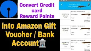 Convert SBI Credit Card Reward Points into Amazon Voucher 2021 | how to redeem SBI card reward point