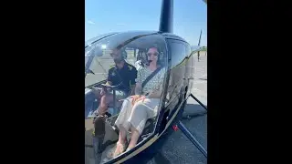 Stefanie takes a Helo Ride in the Poconos
