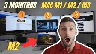 How to connect a MacBook to two monitors (or more...) for M1, M2 and M3 chips.