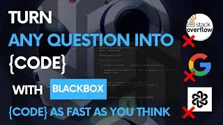 Turn any question in Code with Blackbox Plugin | Artificial Intelligence Powered Coding Assistant