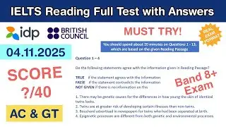 Cambridge 11 Test 4 Reading Passages with Answers 04.11.2025 - Test #56