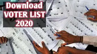 How To Download Voter List 2020 for any State, Village, City|How to check  & Download Voter List2020