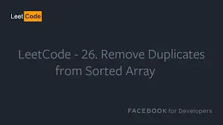 [ru] LeetCode - 26. Remove Duplicates from Sorted Array