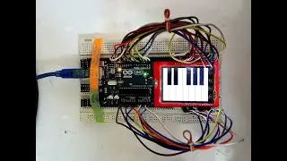 Piano On TFT Touch Screen 1.4 inch Using Arduino | Electrogramming