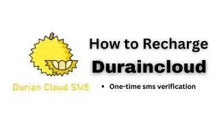 How to Recharge Duraincloud |  One-time sms verification Website