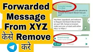 How to remove forwarded messages on Telegram.