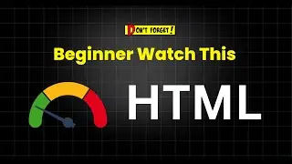 HTML for Beginners 🔥 | Learn HTML Easily (Never Forget Tags Again!) 👩🏻‍💻