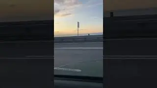 Шикарный простор Финляндский залив и закат солнца #путешествие на Калине 2006 года из екб