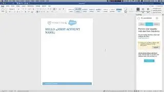 Word Add-in: Create a basic template