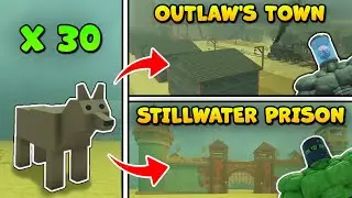 Dead Rails | Roblox | 30 Wolves vs Stillwater Prison and Outlaw's Town