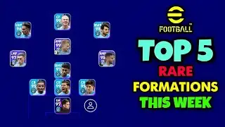 Top 5 Rare Formation In eFootball 2023 Mobile || eFootball New Formation