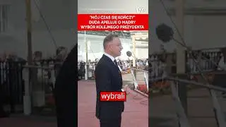 "Mój czas się kończy". Prezydent Duda modli się za mądry wybór swojego następcy