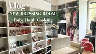 New Parisian Dressing Room Reveal and Tour, GRWM and Cooking with Friends #dressingroom #closet