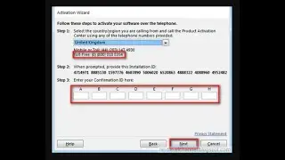 How to Activate Microsoft Office License over Telephone | Installation ID | Confirmation Id