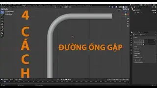 Một vài cách dựng đường ống gập trong Blender #blender3d #blender #modeling