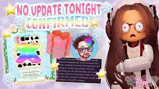 ⚠CONFIRMED🎄 NO UPDATE COMING TONIGHT 😭 | Royale High Glitterfrost