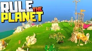Using Our GODLY POWERS to Protect Silly Humans! - The Universim Gameplay