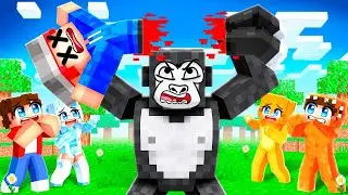 100 People VS 1 Gorilla In Minecraft!