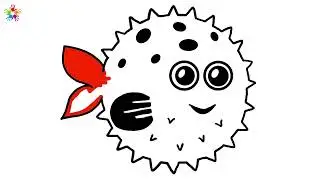 How To Draw Fish EASY | Step-by-Step, Cute, Simple Fish Drawing for Kids.