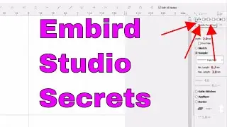 Embird Studio Secrets!  Change curved node placement and snap tools!!