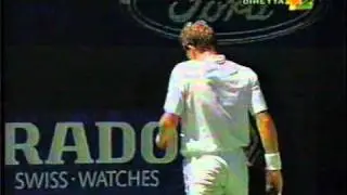 Edberg net approach and volleys