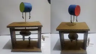 DIY Cardboard Monkey Drum Automata Toy | Kids Toy | Cardboard Toy