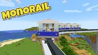 Monorail build in minecraft - Create Mod