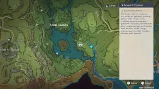 Genshin Impact - Apam Woods, Ashavan Realm Waypoint (Southeast) Dendro Totem Chest