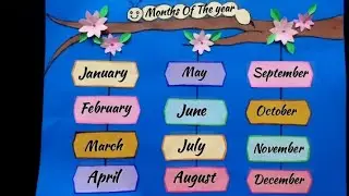 Months Of The year TLM | Months of the year Chart | Months Name Project | TLM for primary school