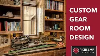 Custom Gear Room Design | Hunting and Fishing Gear Room | Fishcamp Custom | Montana