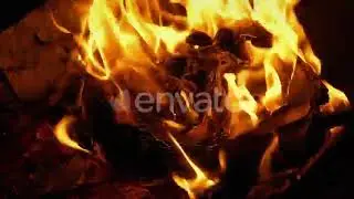 Book Pages Curling And Burning In Fire |  Stock Footage