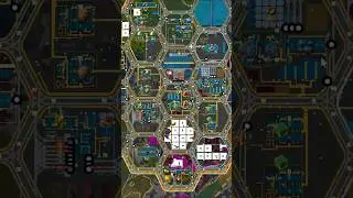 Factorio Hexagon Mega Base on Gleba