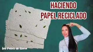 HACIENDO PAPEL RECICLADO CASERO📝 RECYCLING PAPER #paper #recycled #papel #diy