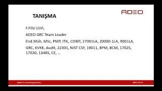 ISO 27001 BGYS TEMEL BİLGİLENDİRME
