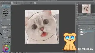 [200813] Creating The 'Squishi Hi' Emote! | Pixel Art