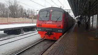 Электропоезд ЭД4М-0349 с сообщением Электрогорск-Москва(Курский-Вокзал).