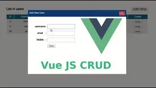 VueJS 2 CRUD with php and MySQL in Bangla: Part-1/3